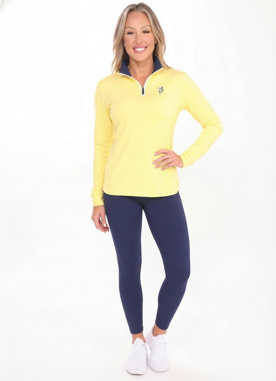 White Water Life Women's Monterey Quarter Zip — construction detail