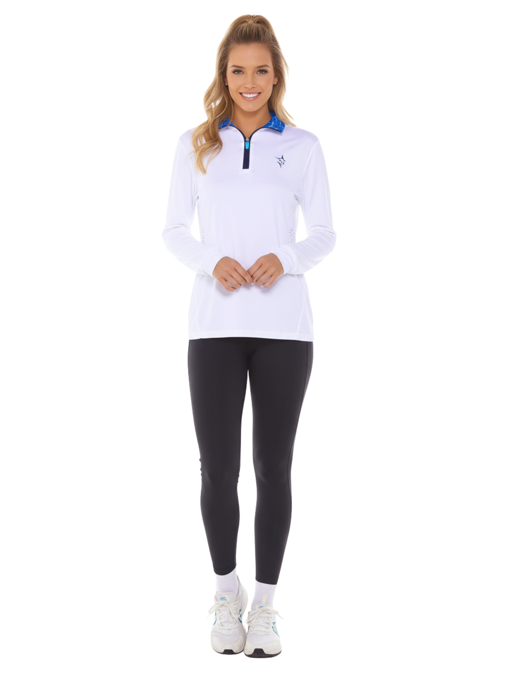 White Water Life Women's Monterey Quarter Zip — construction detail