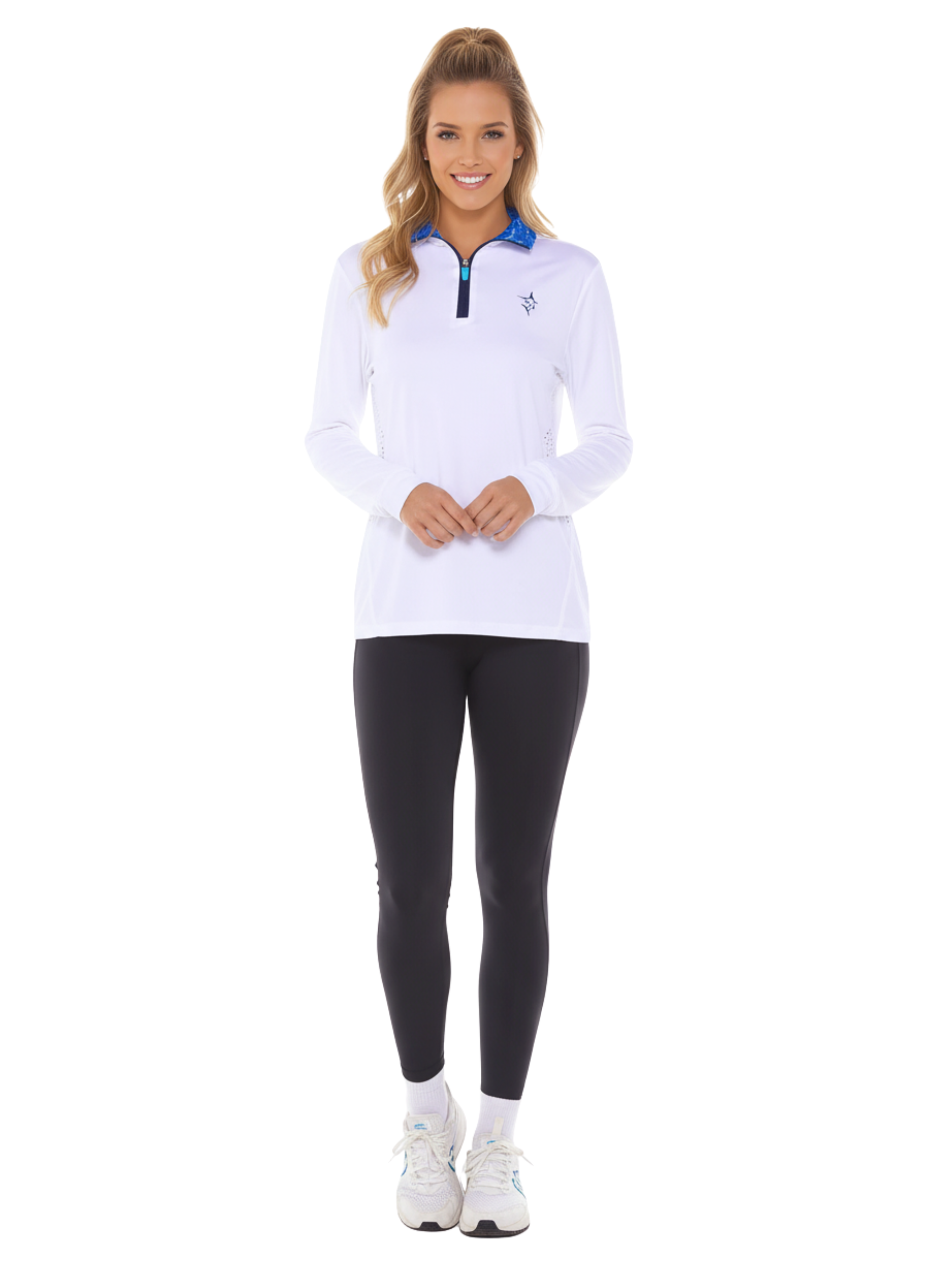 White Water Life Women's Monterey Quarter Zip — construction detail
