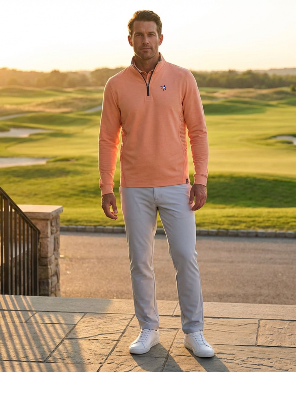 White Water Life Monterey Performance Quarter Zip — long sleeves category context