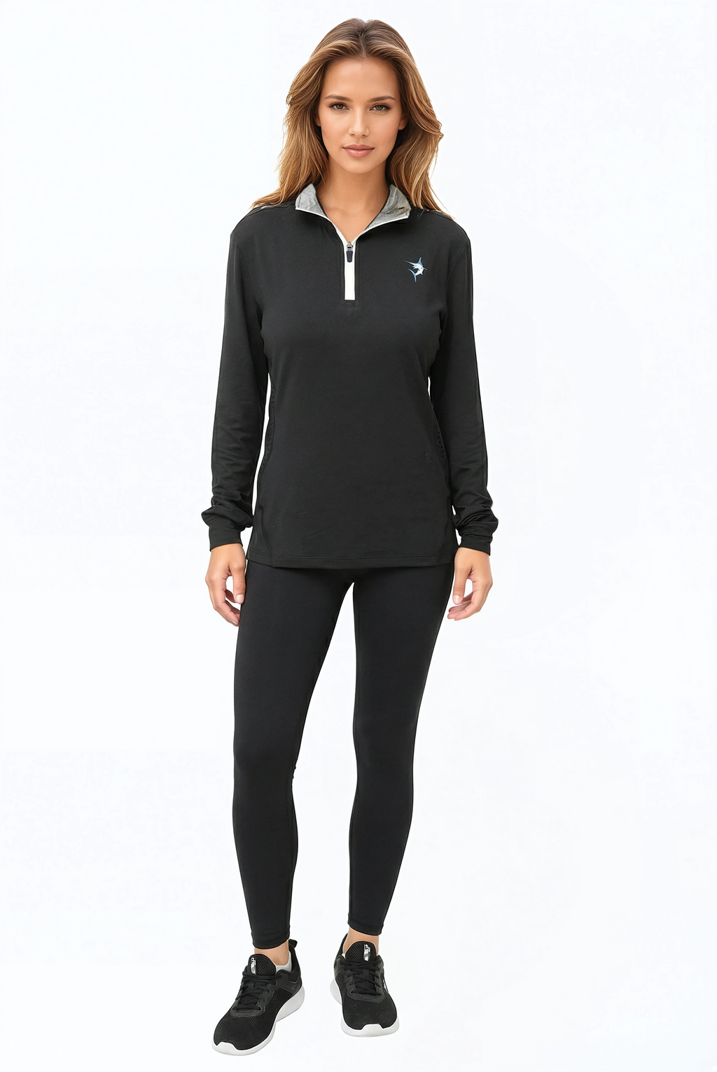 White Water Life Women's Monterey Quarter Zip — construction detail