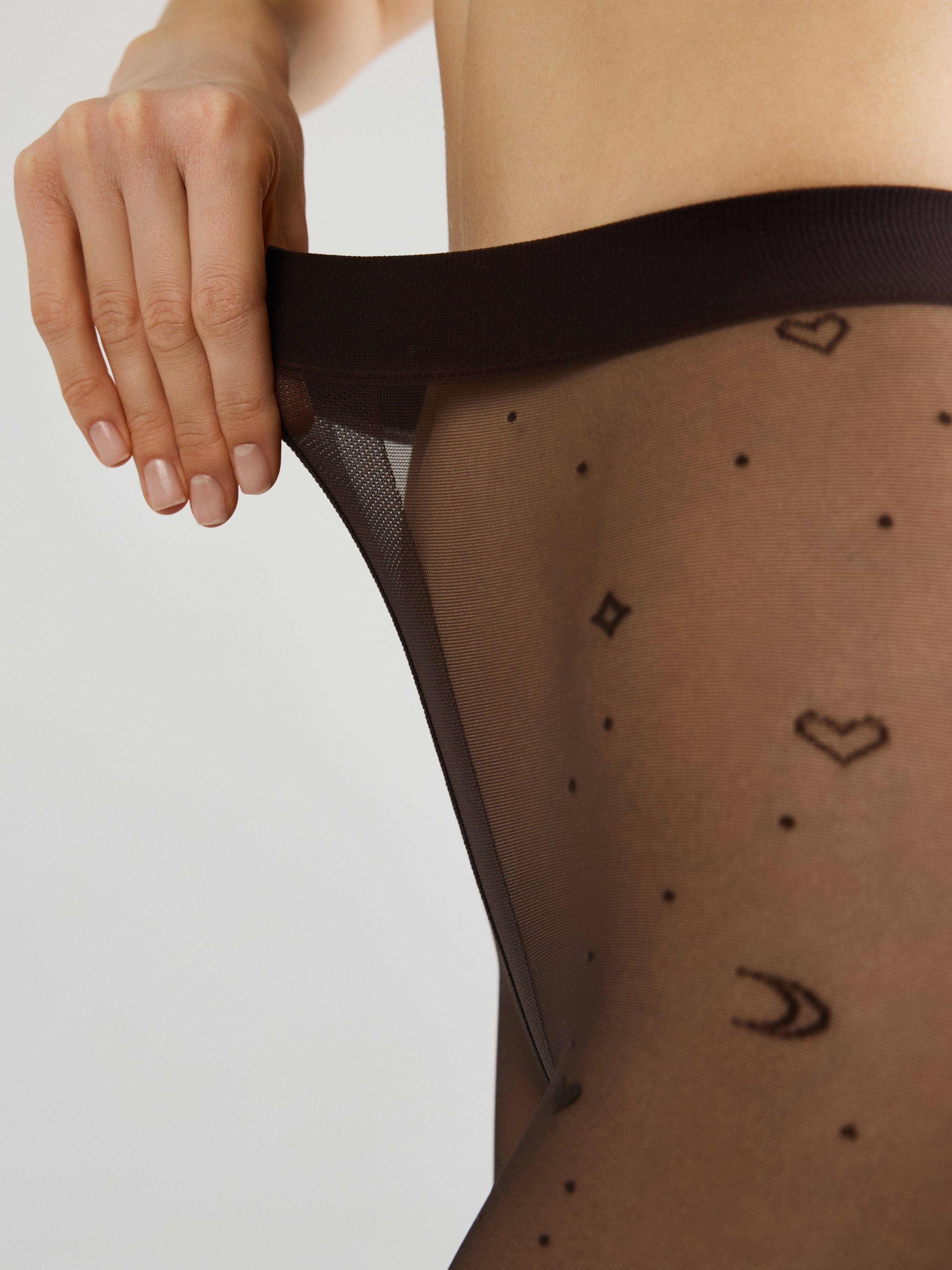 TheRanok.com Fantasy Tights Conte Moon Patterns — comparison shot