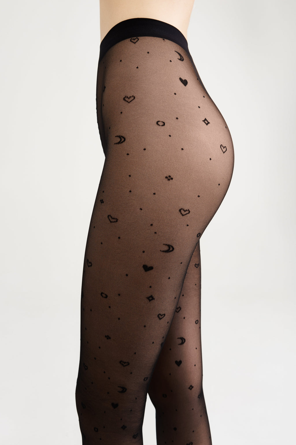 TheRanok.com Fantasy Tights Conte Moon Patterns — side view