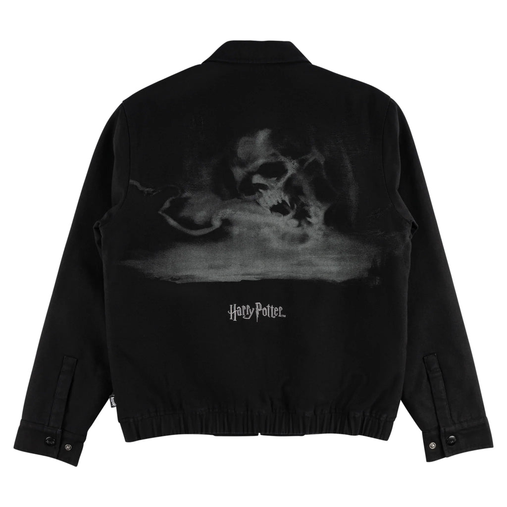 Welcome x Harry Potter Morsmordre Canvas Harrington Jacket - Black by Skates USA