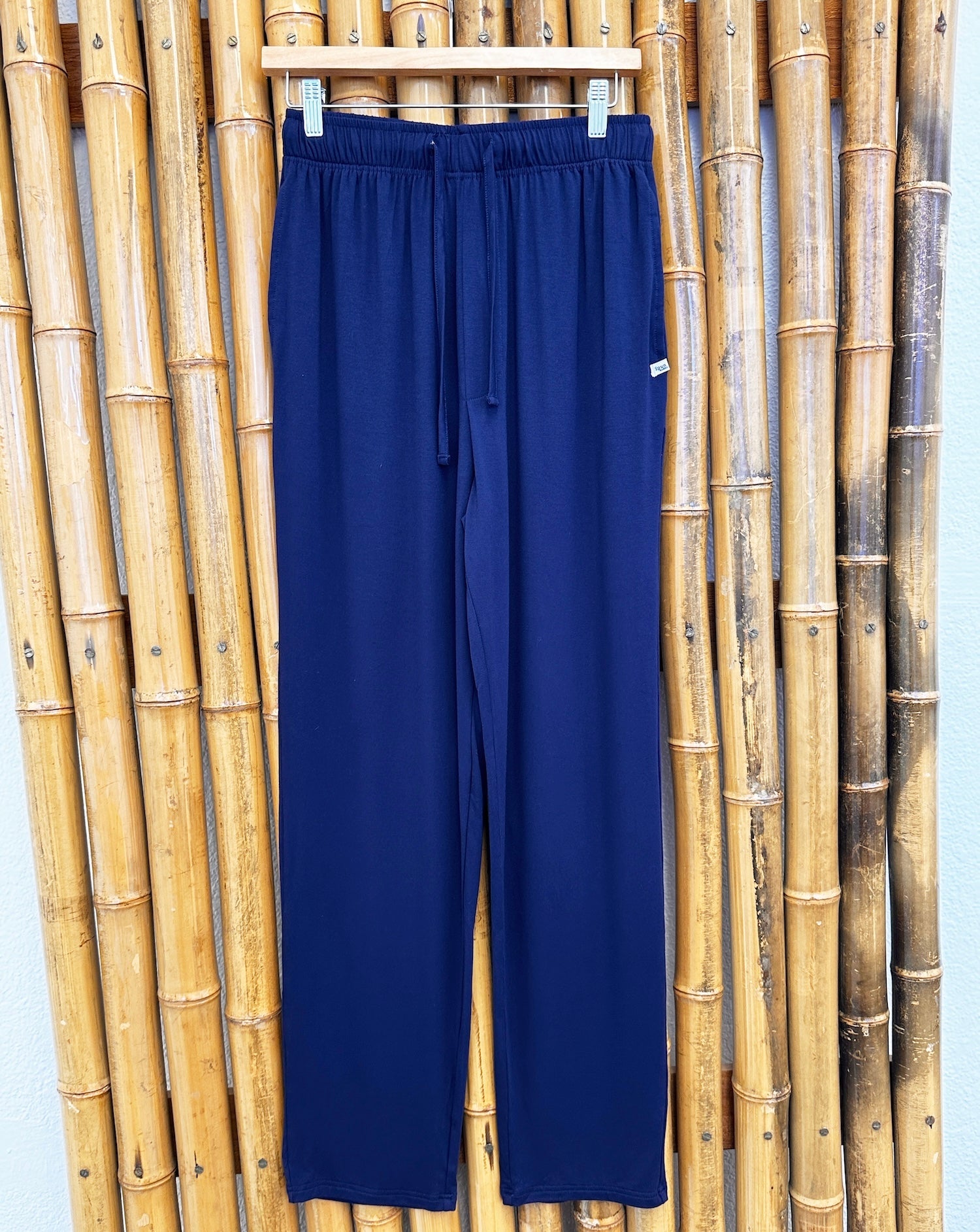 Spun Bamboo Men's Soft Bamboo Lounge Pajama Pants — back view