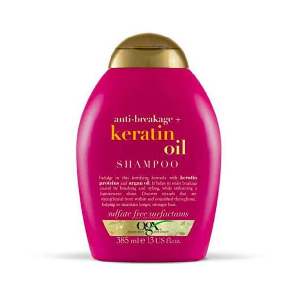 OGX Keratin Oil Shampoo, 13.01 fl oz - Anti-Breakage Hair Strengthening Formula