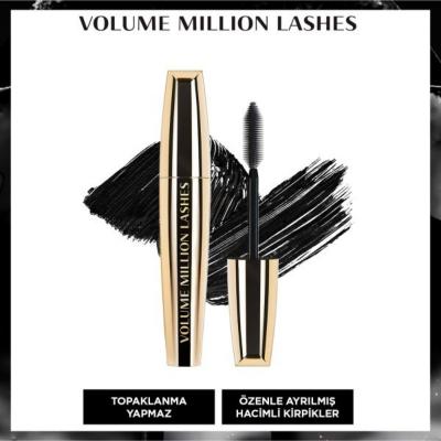Loreal Paris Volume Million Lashes Mascara - Volumizing, Curling, Long-lasting Mascara for Fuller Lashes