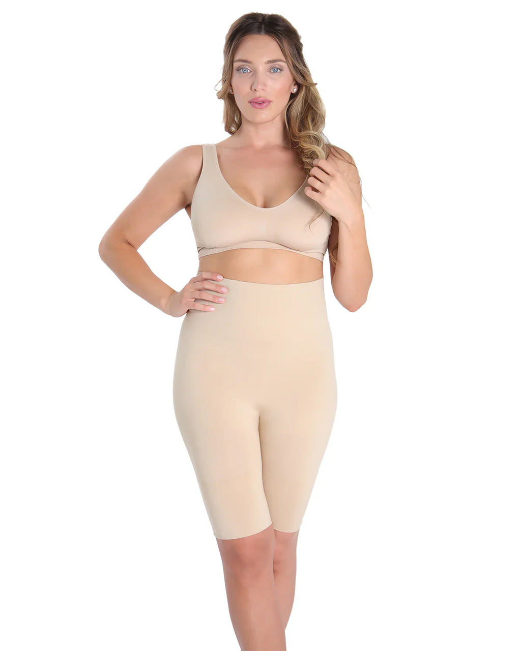 KADOU BOUTIQUE High Waisted Thigh Shaper — side view