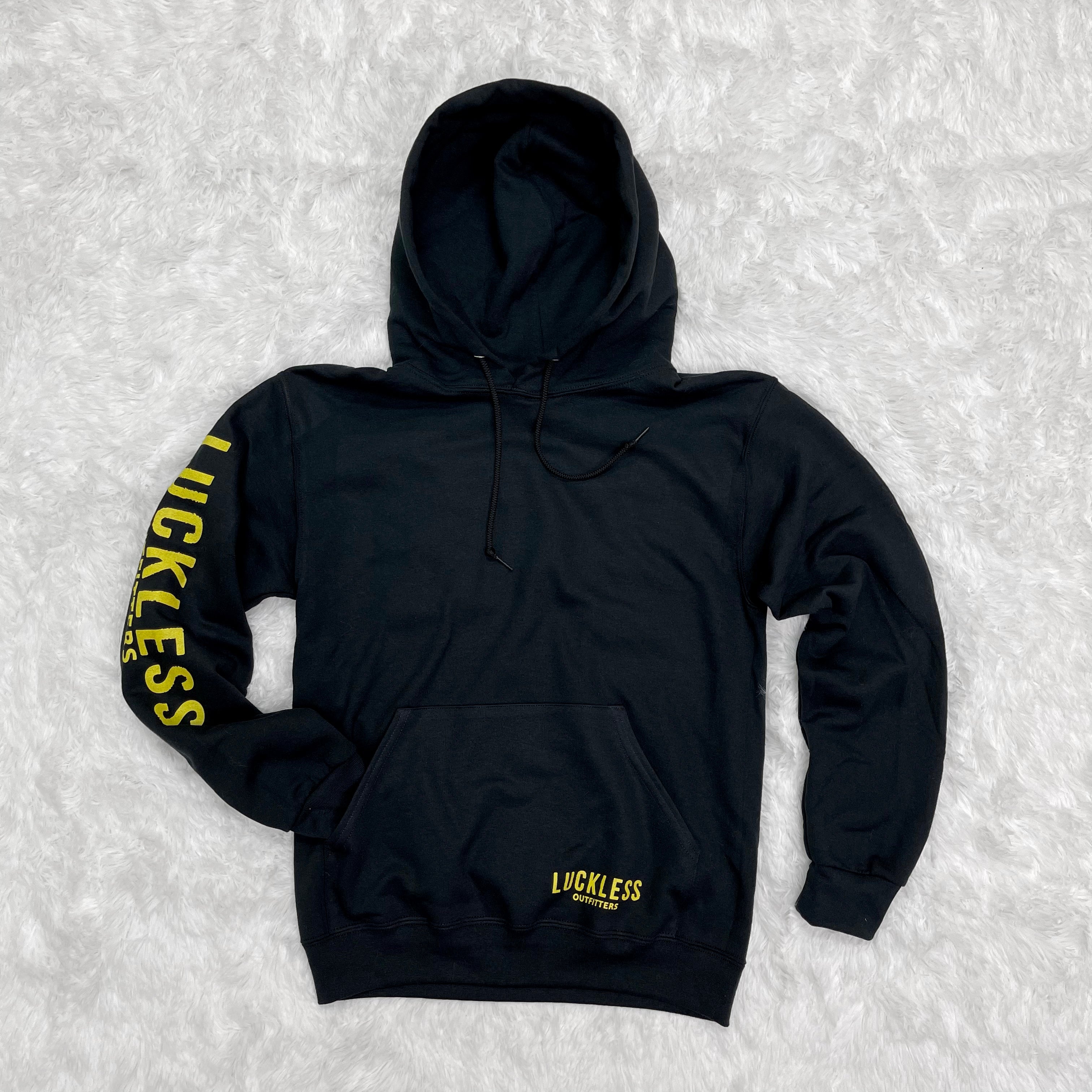 Luckless Outfitters Muddy Trucks Zero Fucks Hoodie — alternative angle