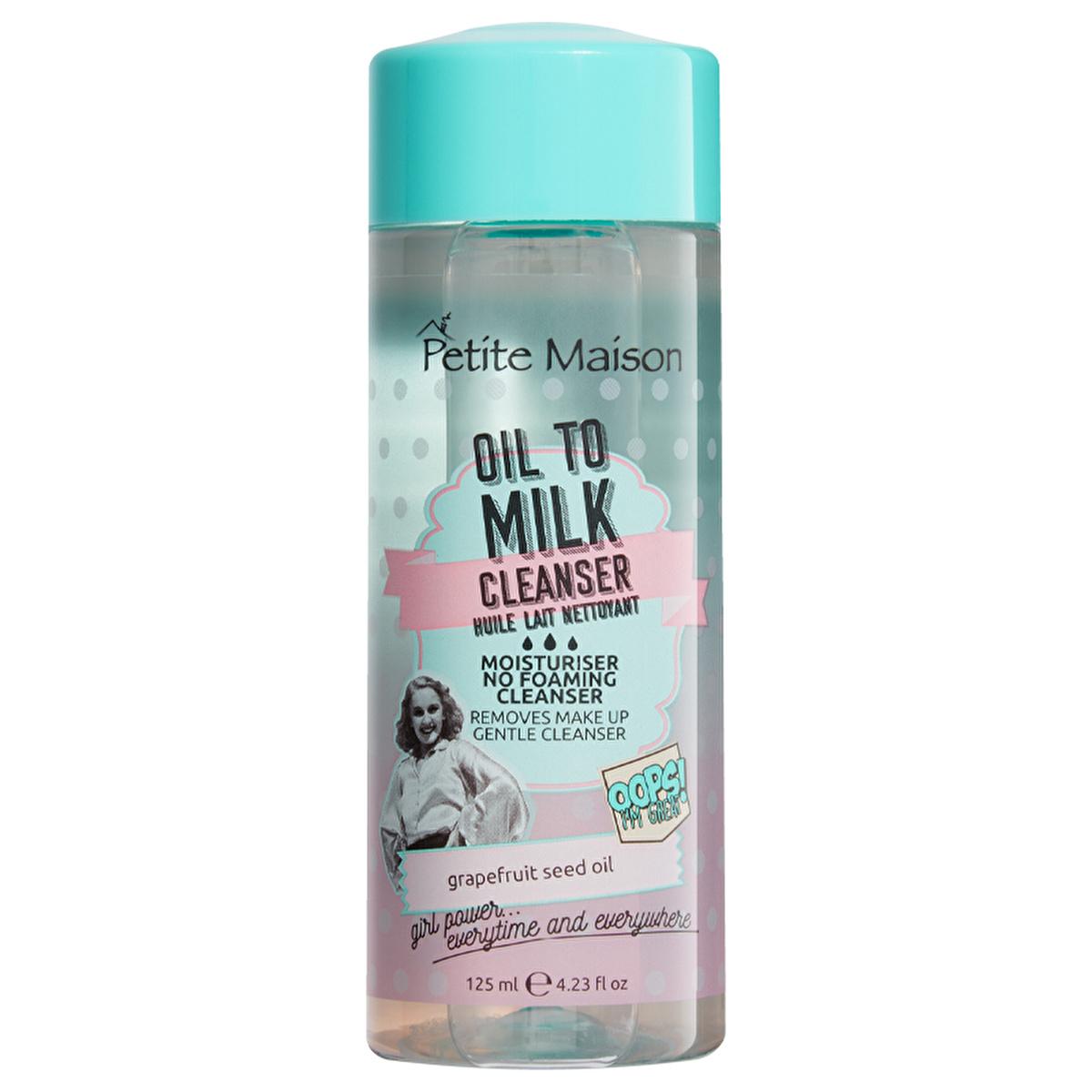 Petite Maison Makeup Cleansing Oil: Oil to Milk Cleanser for Gentle, Waterproof Makeup Removal - Hydrating Facial Cleansing Oil with Grapefruit Seed Oil