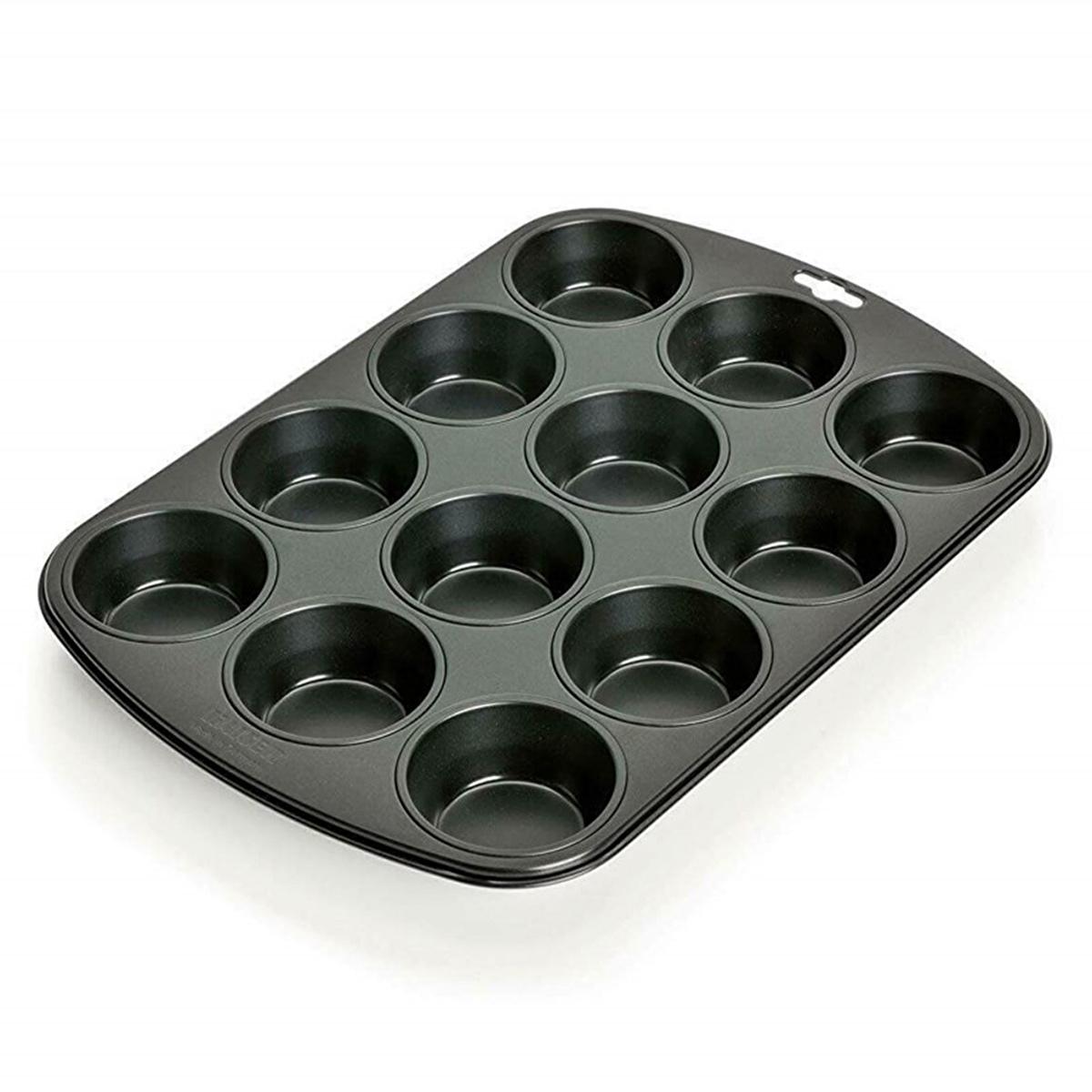 Kaiser 12-Cup Non-Stick Muffin Pan with 60 Paper Liners - German Quality Baking