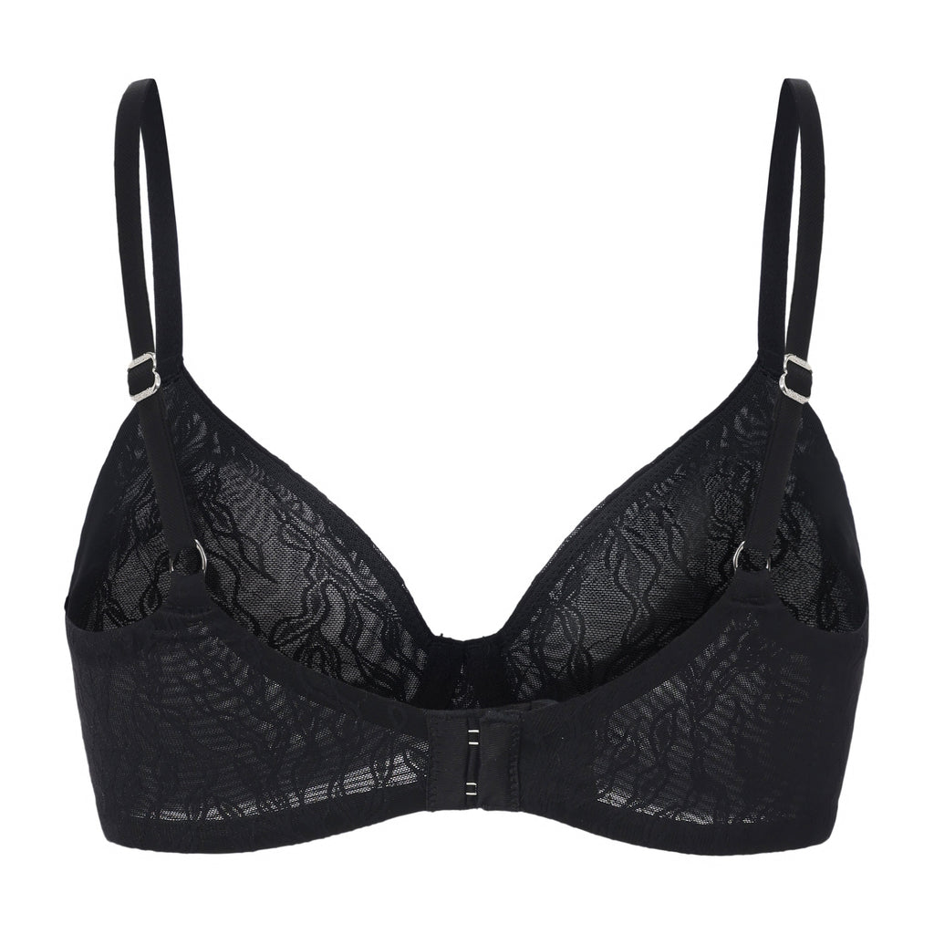Amour d'Agnette Julie Molded Lace & Mesh T-Shirt Bra — detail shot 12