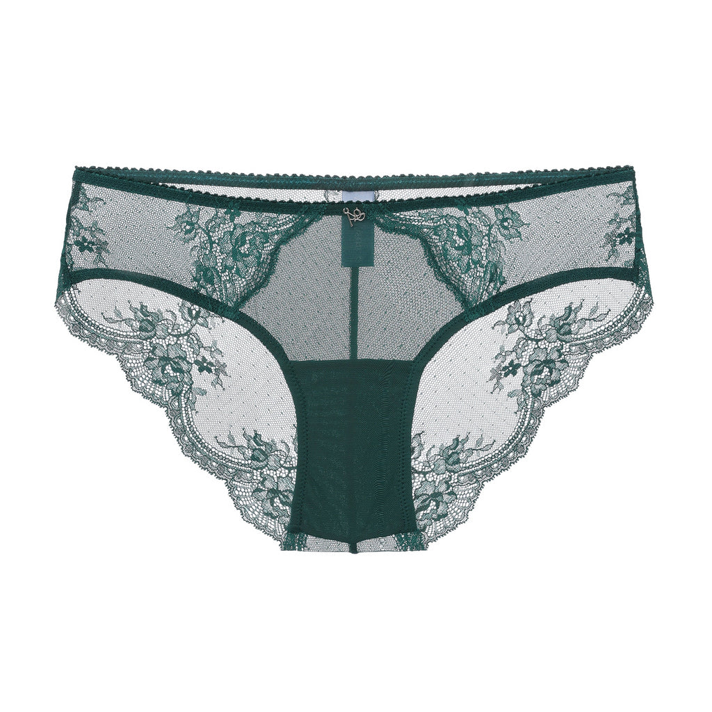 Amour d'Agnette Kim Stretch Lace & Mesh Cheeky — stretch fit demo