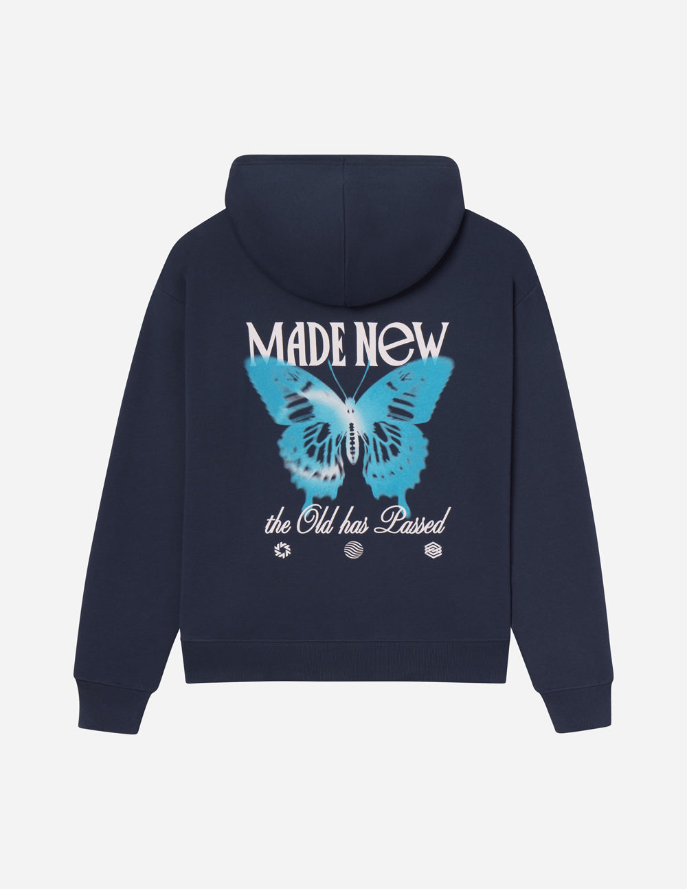 Elevated Faith Made New Butterfly Unisex Hoodie — packaging