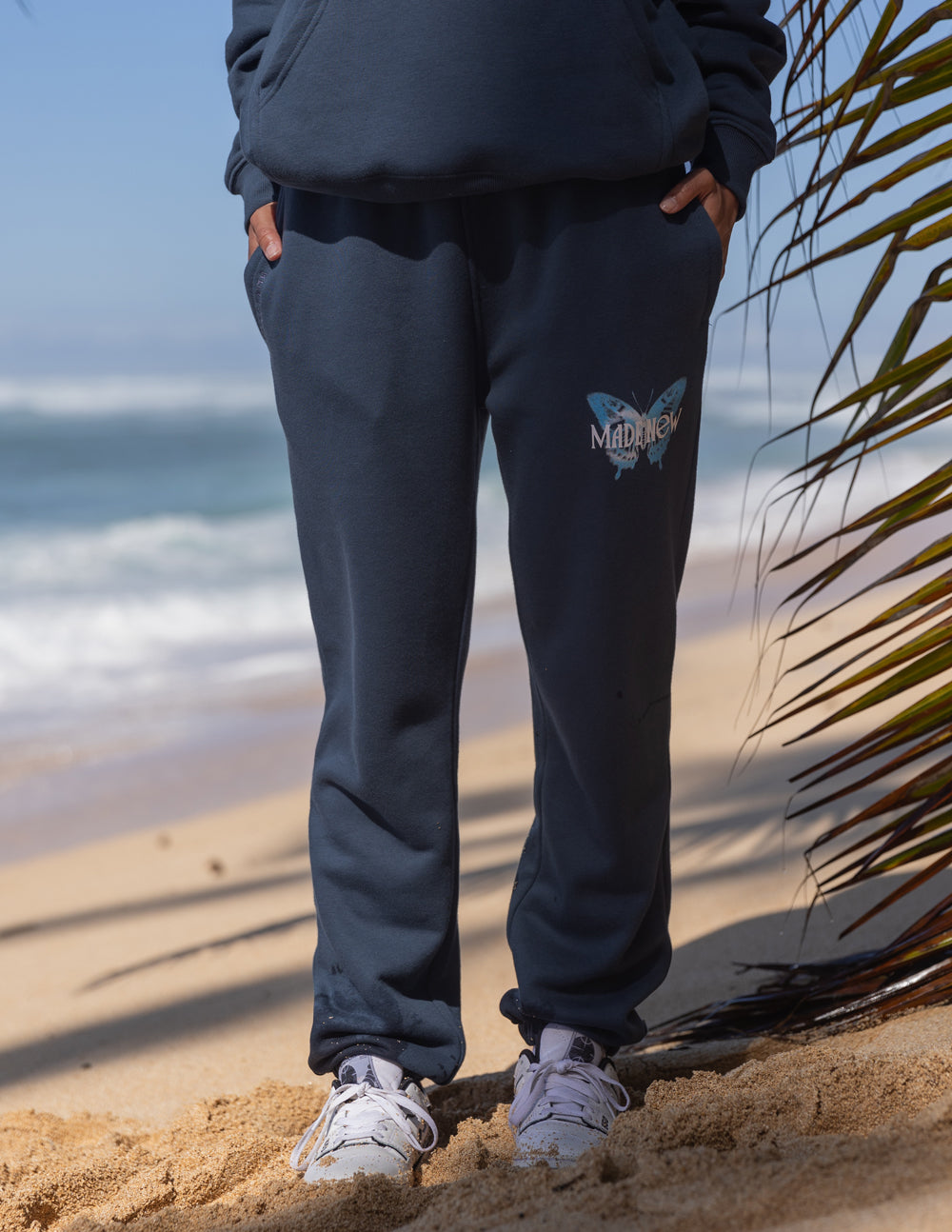 Elevated Faith Made New Butterfly Unisex Sweatpant — construction detail