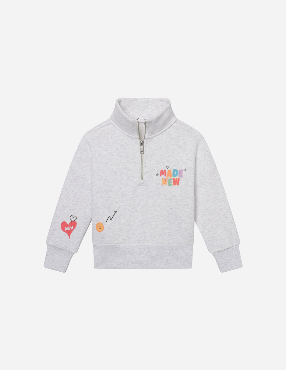 Elevated Faith Made New Kids Half-Zip — detail shot 7
