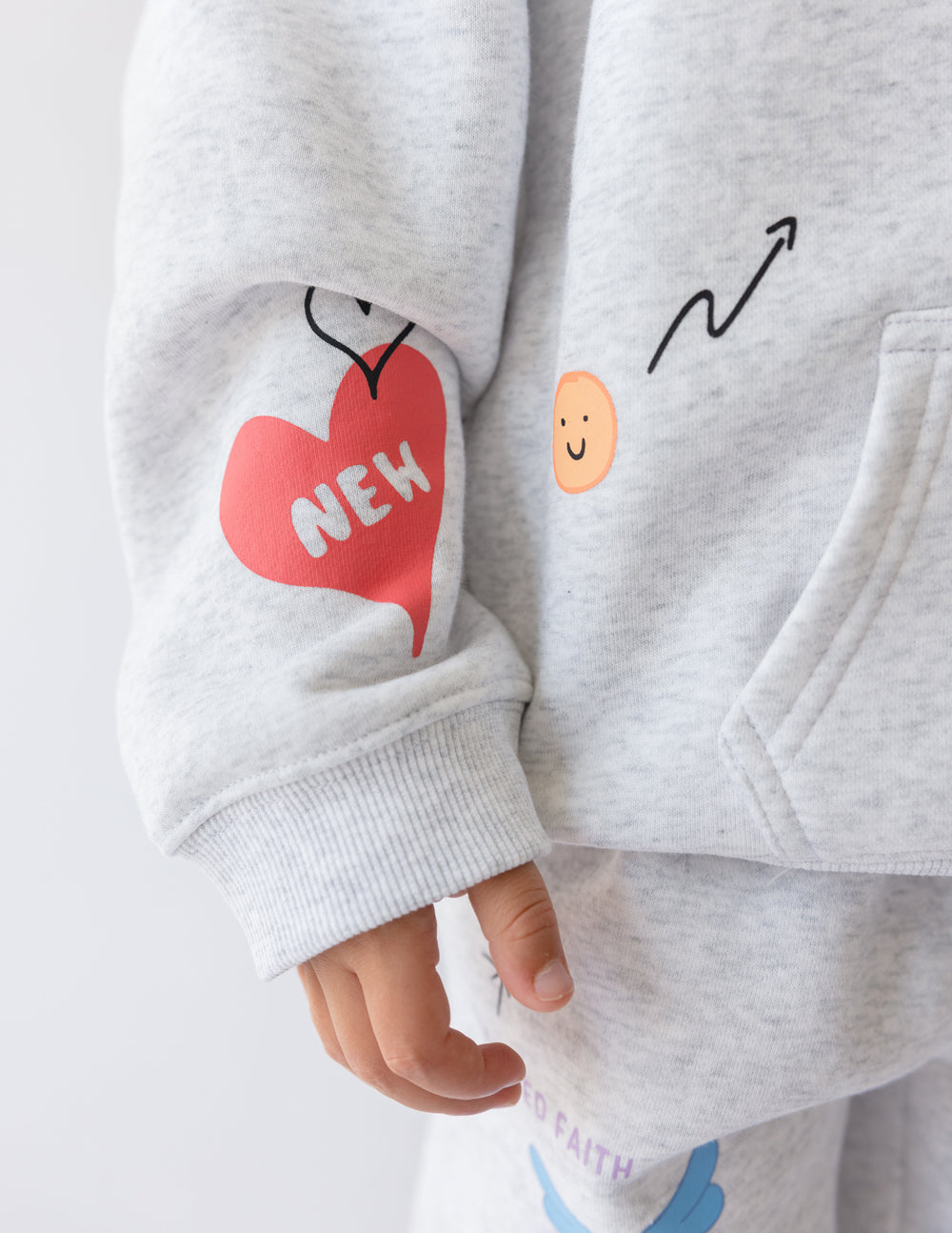 Elevated Faith Made New Kids Hoodie — side view