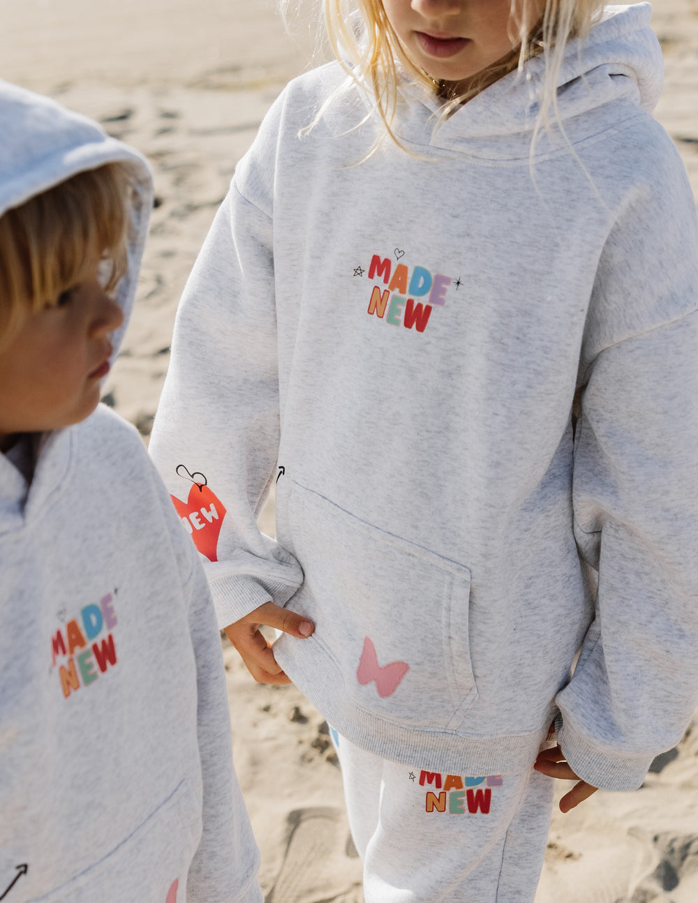 Elevated Faith Made New Kids Hoodie — alternative angle