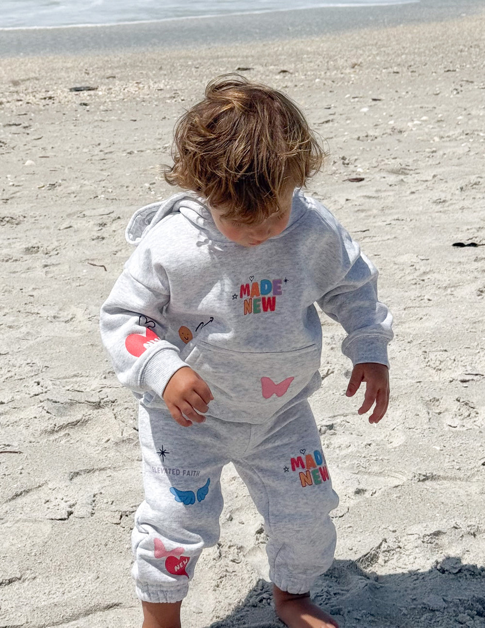 Elevated Faith Made New Kids Hoodie — size reference