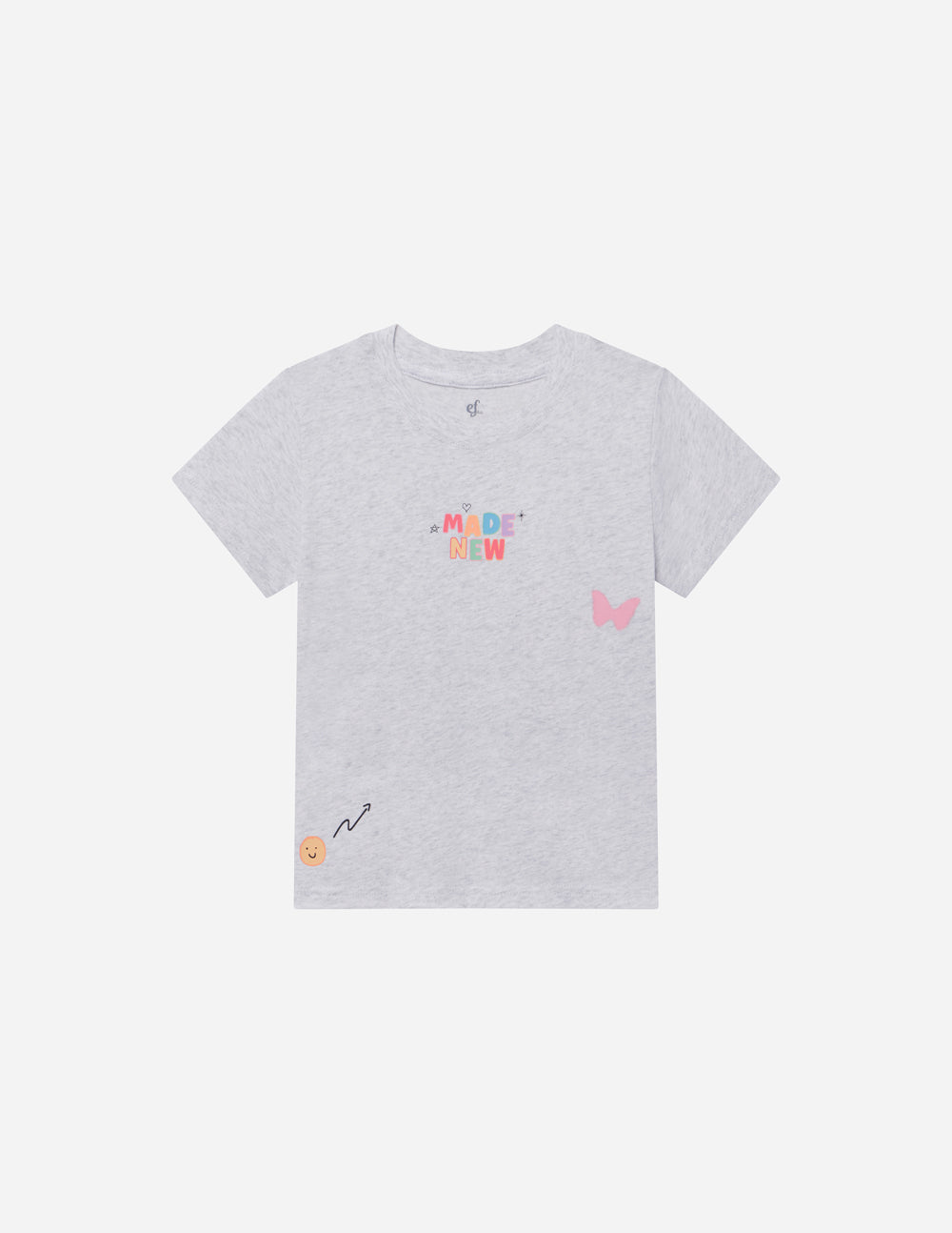 Elevated Faith Made New Kids Tee — color detail