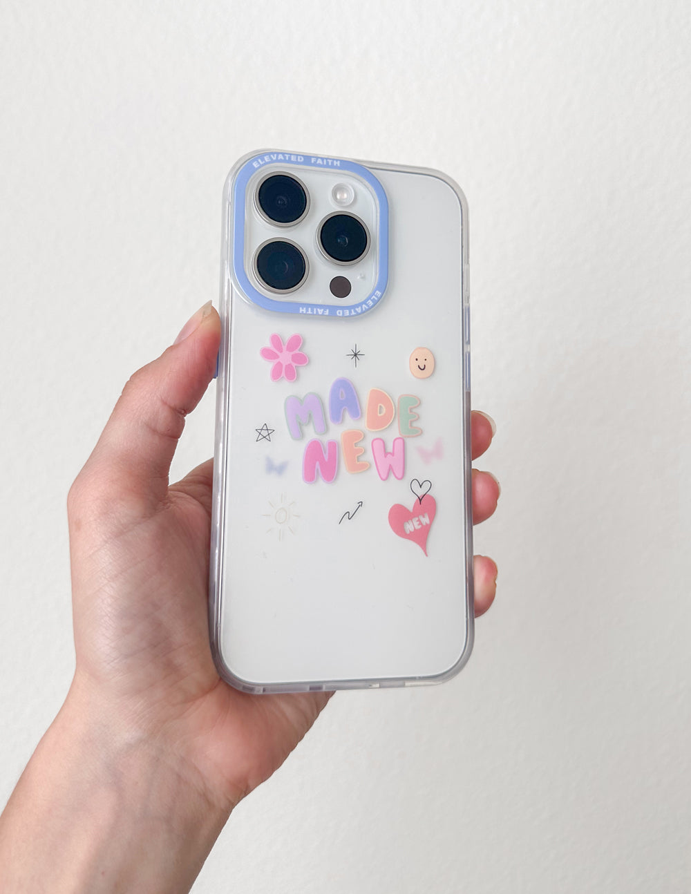 Elevated Faith Made New Phone Case — detail close-up
