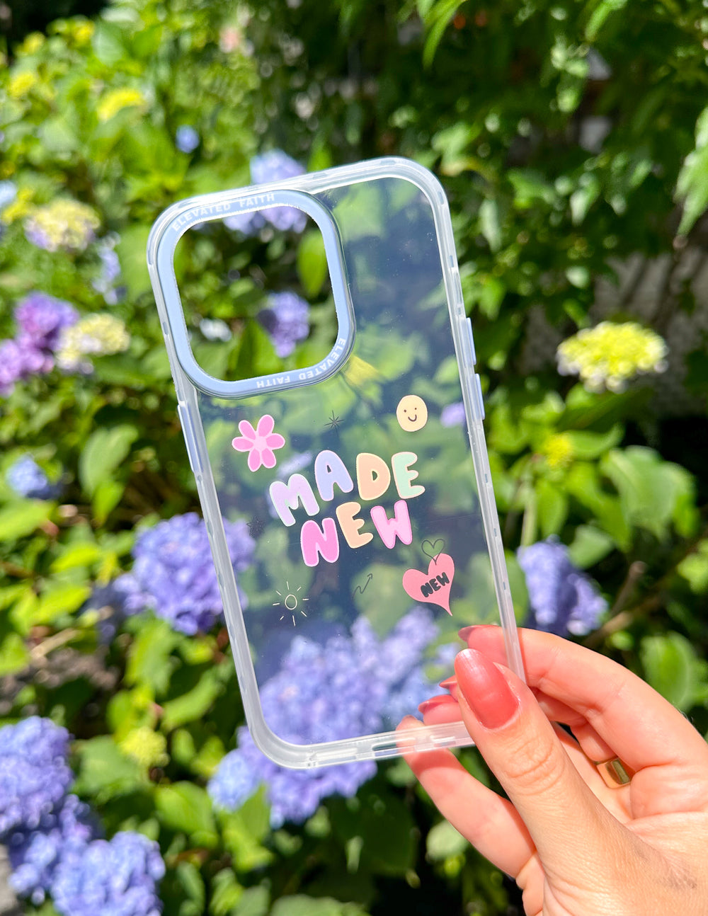 Elevated Faith Made New Phone Case — side view