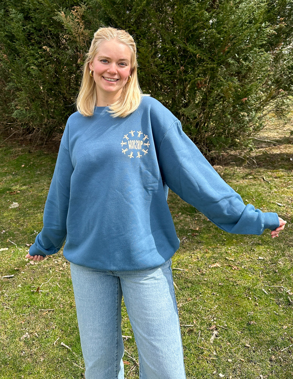 Elevated Faith Made to Worship Unisex Crewneck — packaging