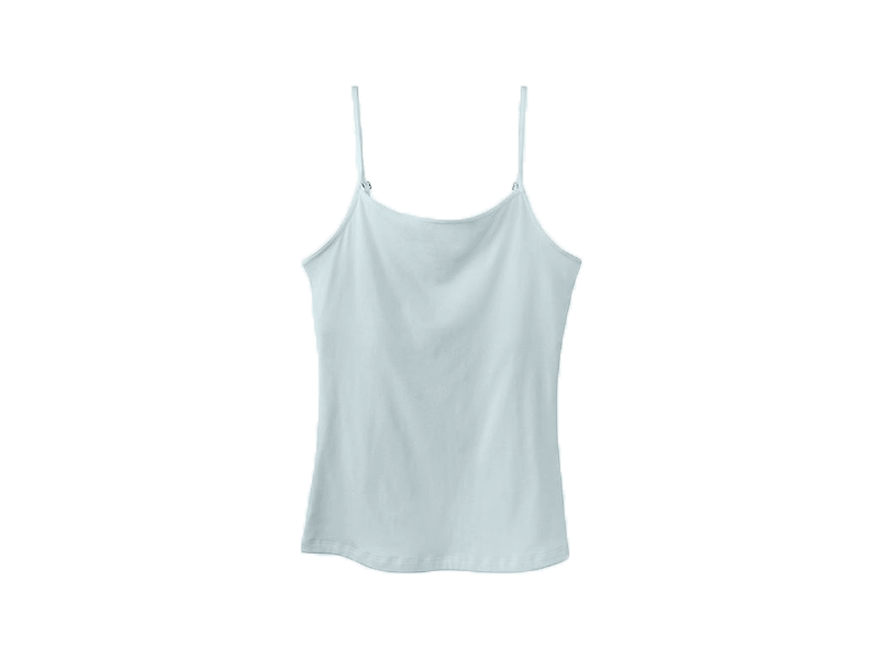 Everviolet Maia Sustainable Jersey Cami, Mist — detail close-up