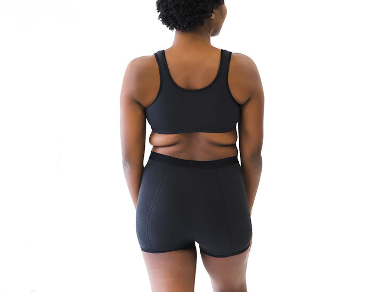 Everviolet Maia Girl Short, Black — back view