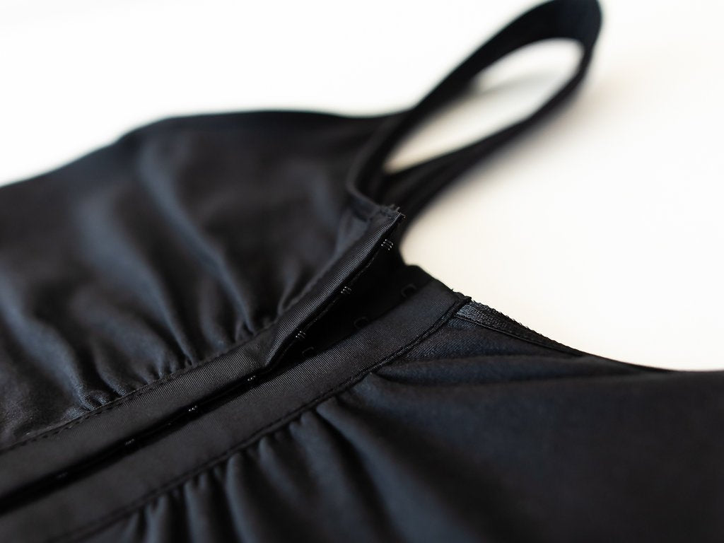 Everviolet Maia Front Close Bra, Black — back view