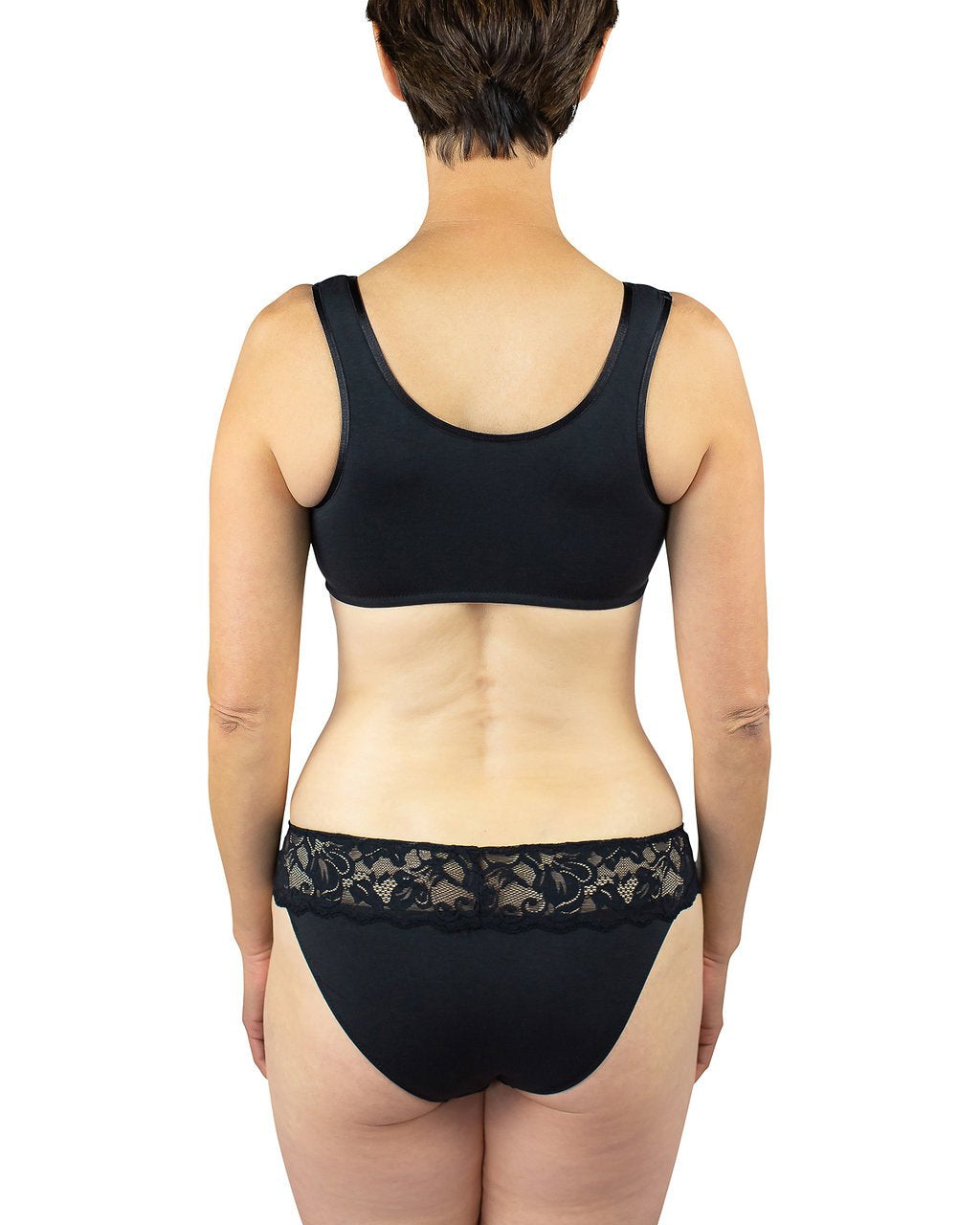 Everviolet Maia Front Close Bra, Black — side view