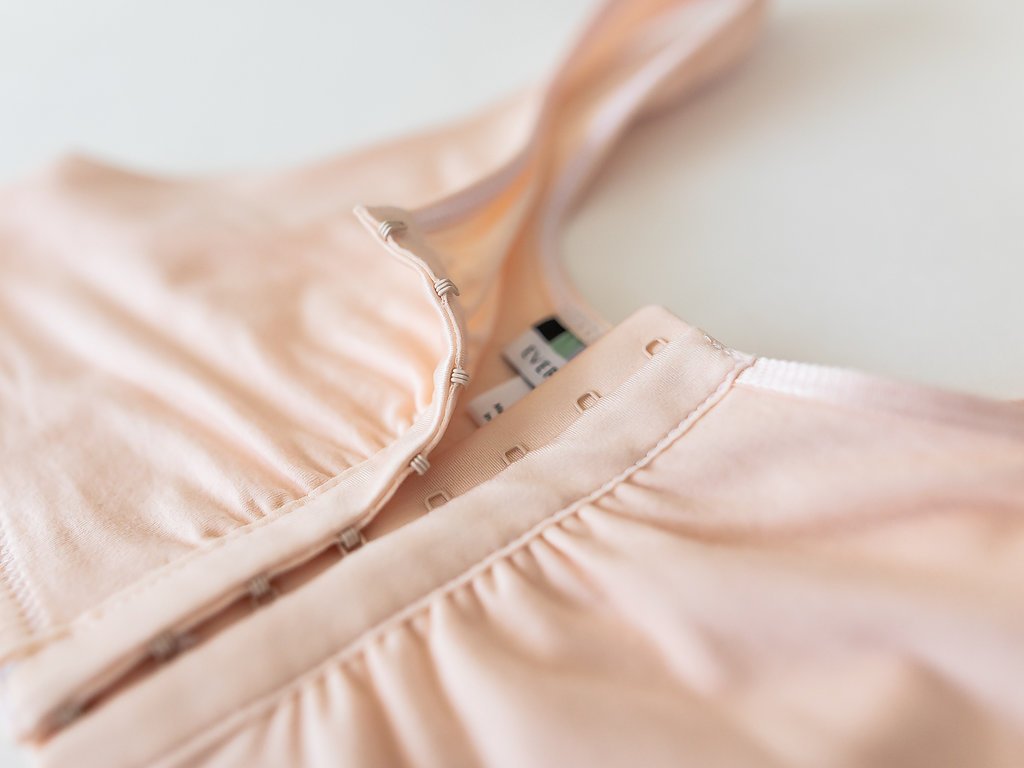 Everviolet Maia Front Close Bra, Blush — back view