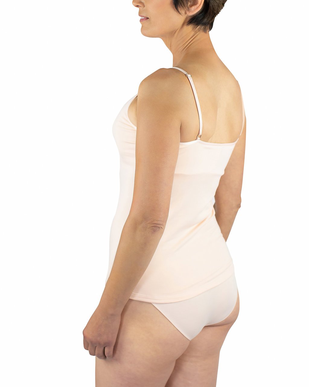 Everviolet Maia Sustainable Jersey Cami, Blush — side view