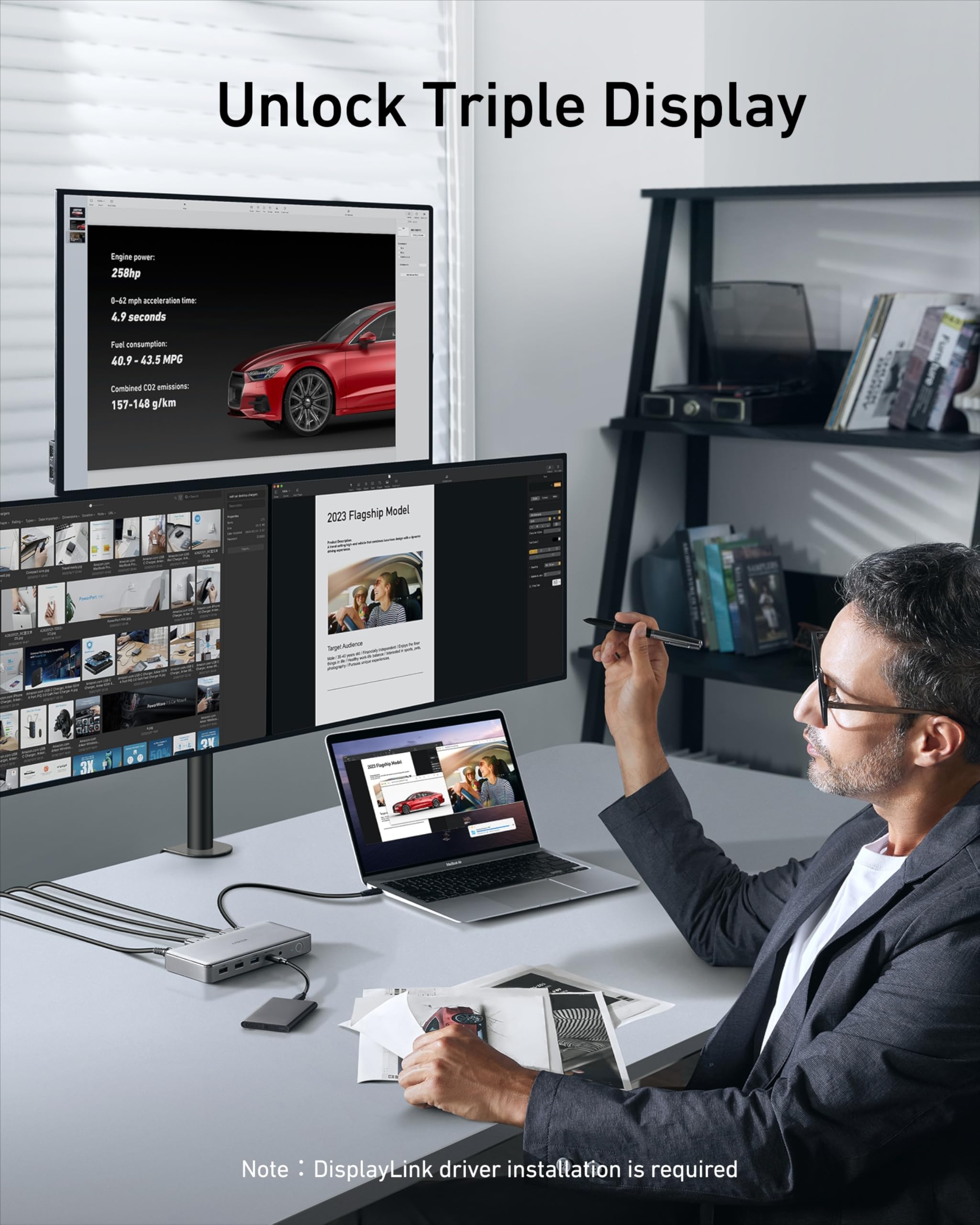 Anker <b>563</b> USB-C Docking Station (10-in-1), view 3