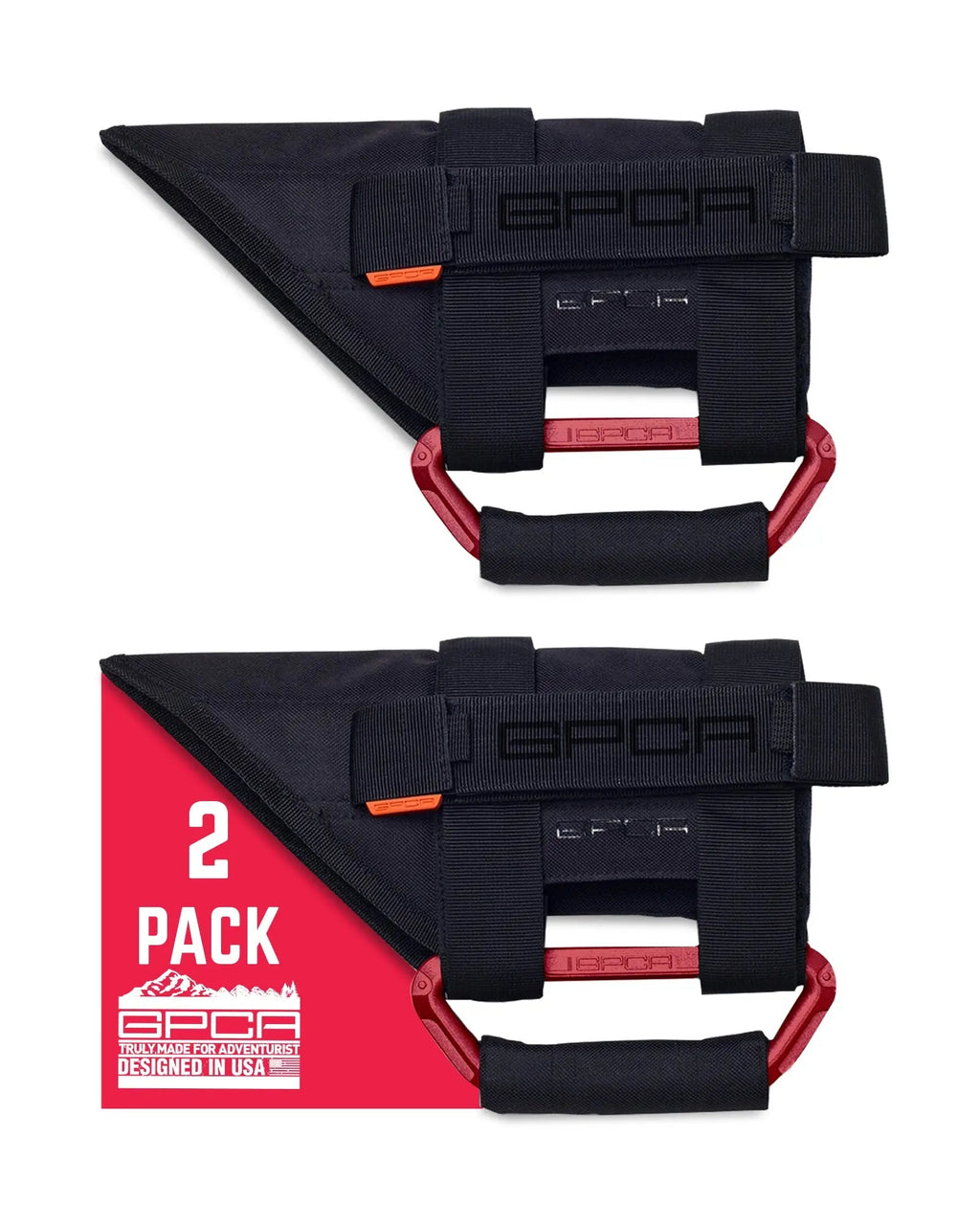 GPCA GP-Grip PRO Foldable Color Handles — Jeep Wrangler (2007–2023) — in-use photo