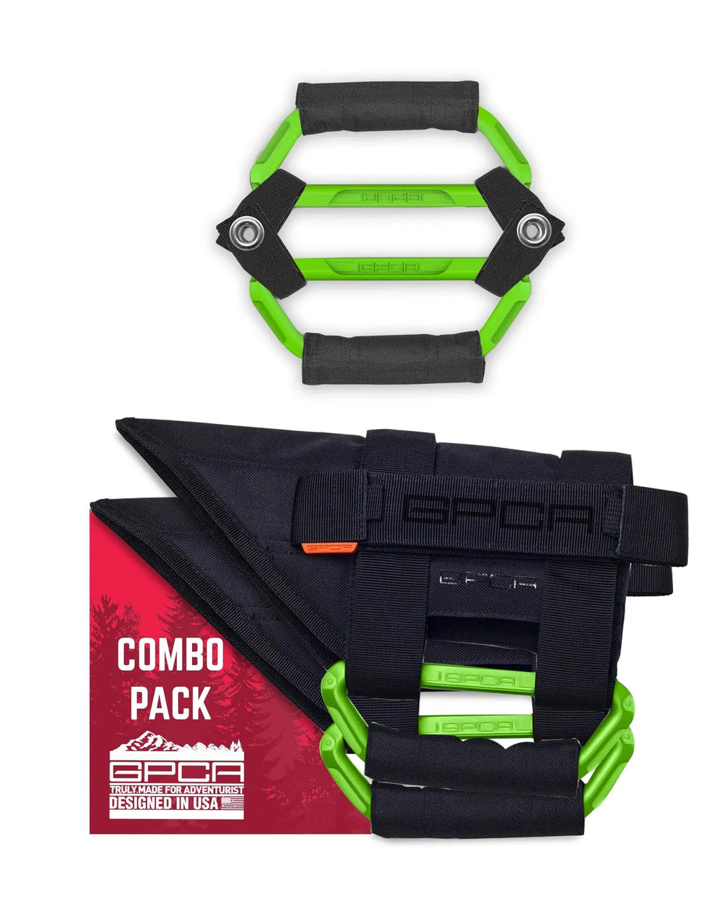 GPCA GP-Grip PRO Foldable Color Handles — Jeep Wrangler (2007–2023) — in-use photo