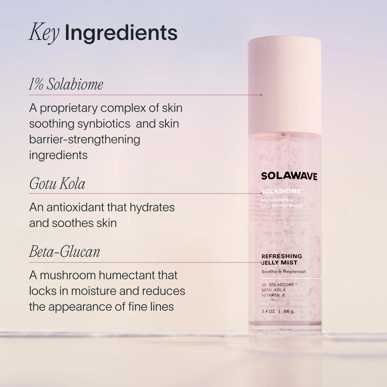 Solawave Pre- & Probiotic Refreshing Jelly Mist — lifestyle context
