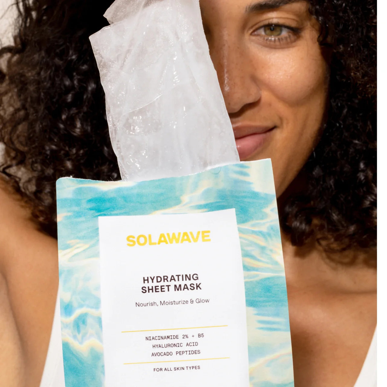 Solawave Hydrating Sheet Mask — side view