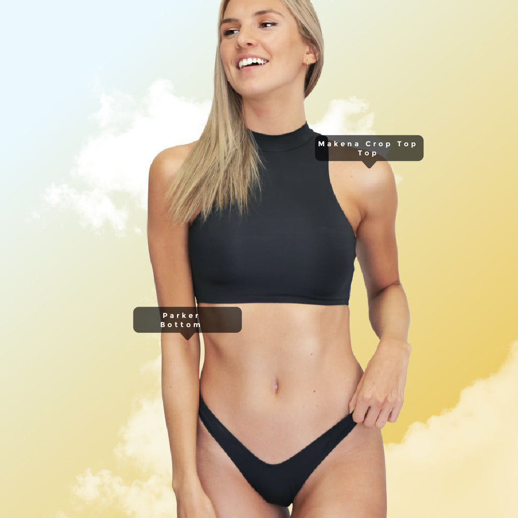 Forever Young Swimwear Forever Young Swimwear Makena Sleeveless Bikini Crop Top — bikini category context