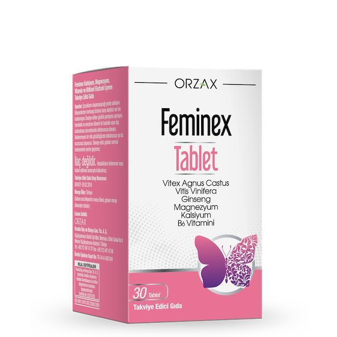 Orzax Feminex Women's Health Dietary Supplement - 30 Tablets - Nutritional Support for Women