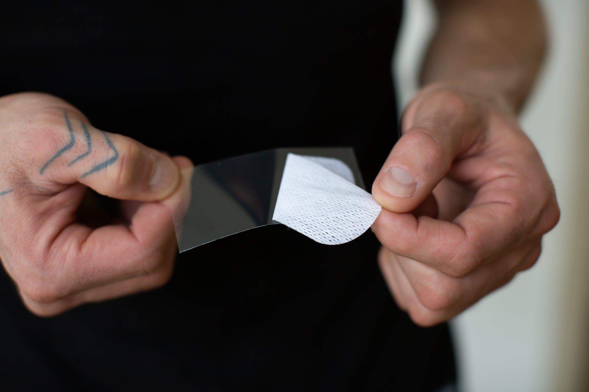 oi tape Non-Vented Mouth Tape Sample 5-Pack — before-and-after sleep comparison