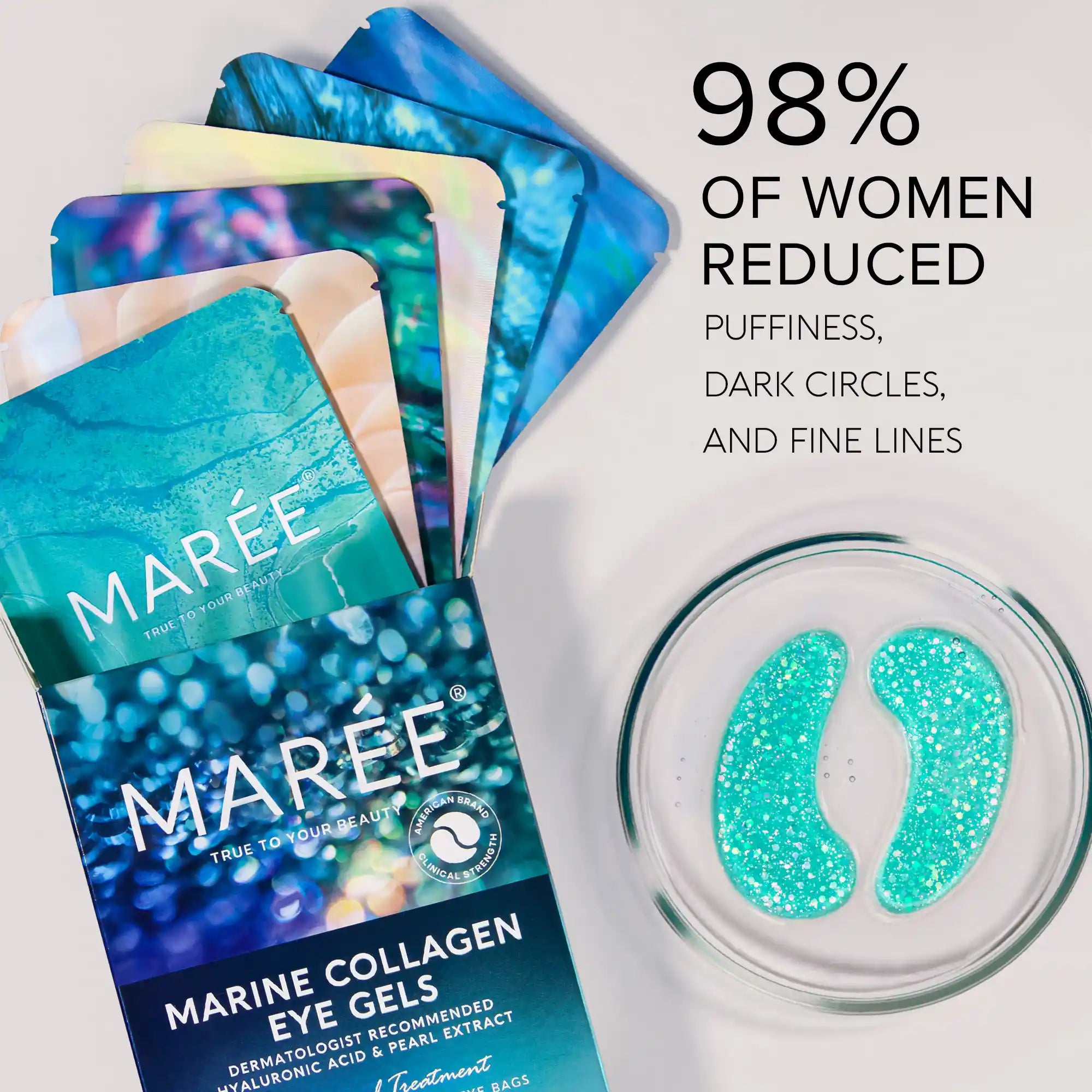 Maree Eye Patches for Puffy Eyes — size reference
