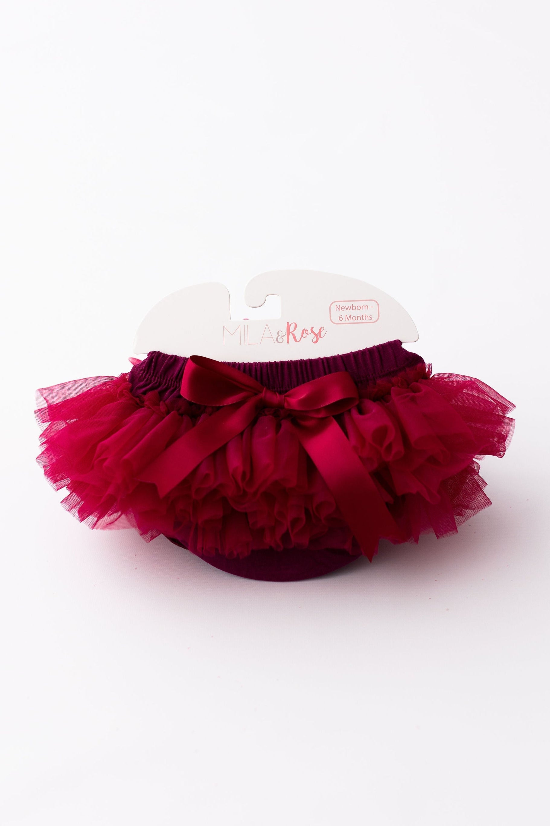 Mila & Rose ® Maroon Ruffle Tutu Bloomer — main product shot