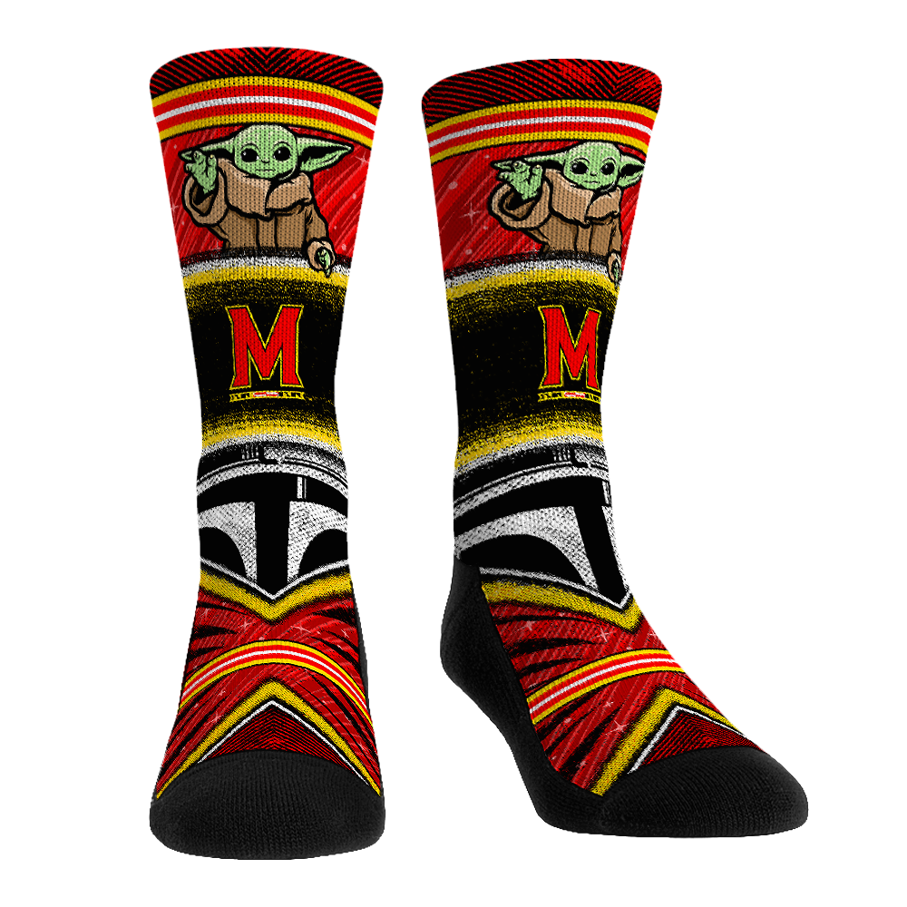 Rock 'Em Socks Maryland Terrapins - Star Wars  - Grogu Intergalactic Fan — main product shot