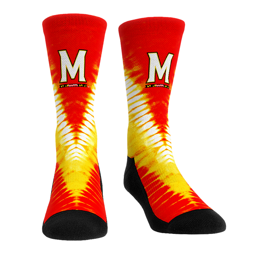 Rock 'Em Socks Rock 'Em Socks Maryland Terrapins - V Shape Tie Dye — main product shot