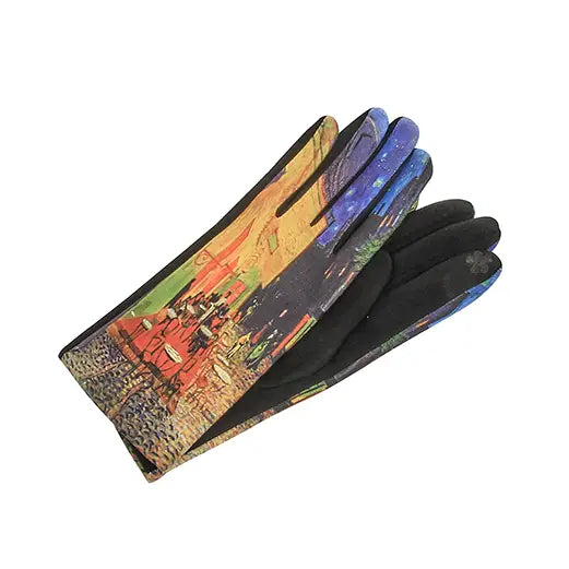 KADOU BOUTIQUE Masterpiece Paintings Gloves — side view