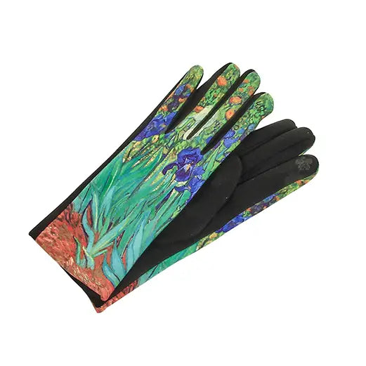 KADOU BOUTIQUE Masterpiece Paintings Gloves — back view