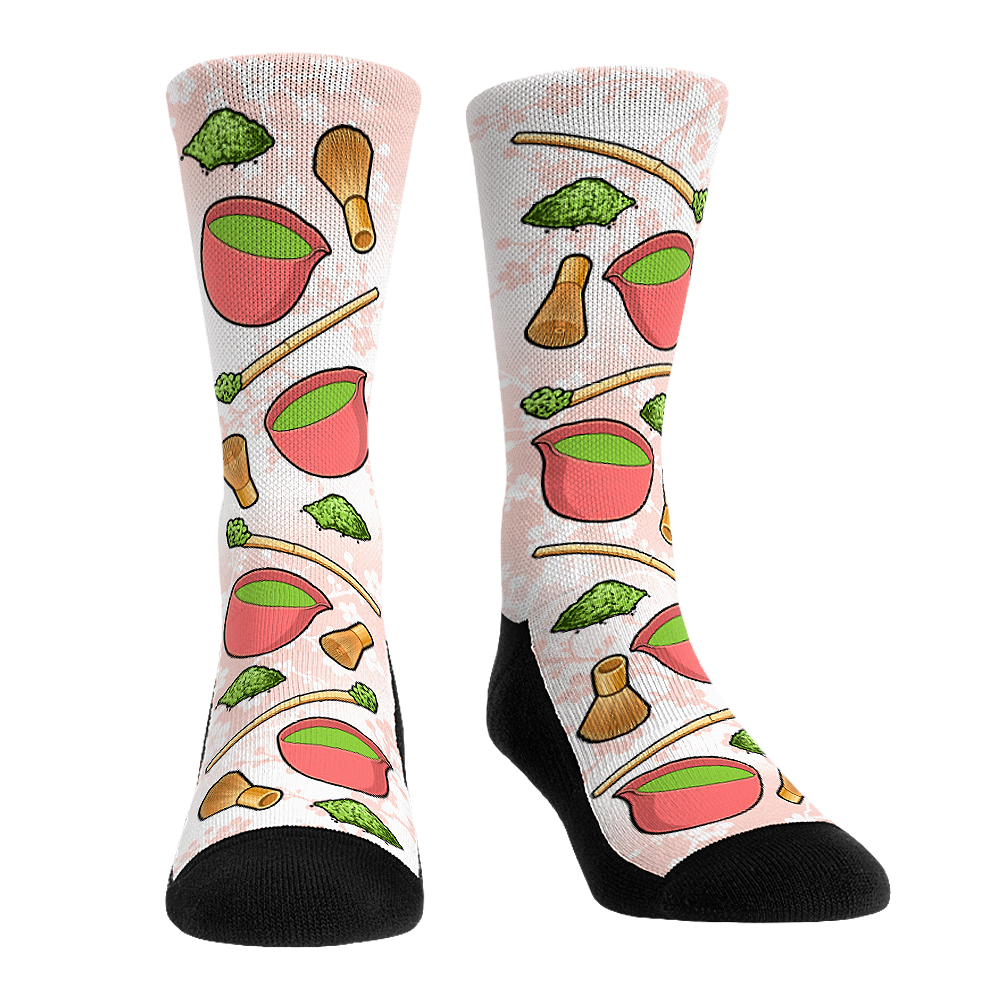 Rock 'Em Socks Rock 'Em Socks Matcha All-Over (Pink) — main product shot