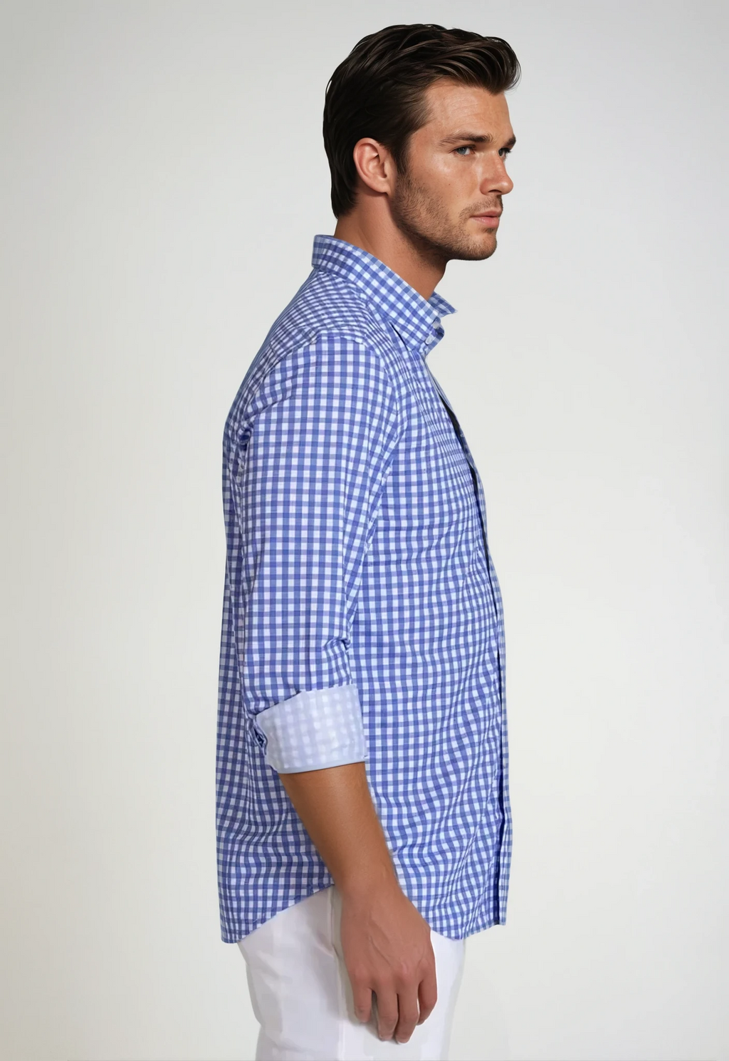 Buki Mauro Dress Shirt 2-Pack - Teal/Blue — side view