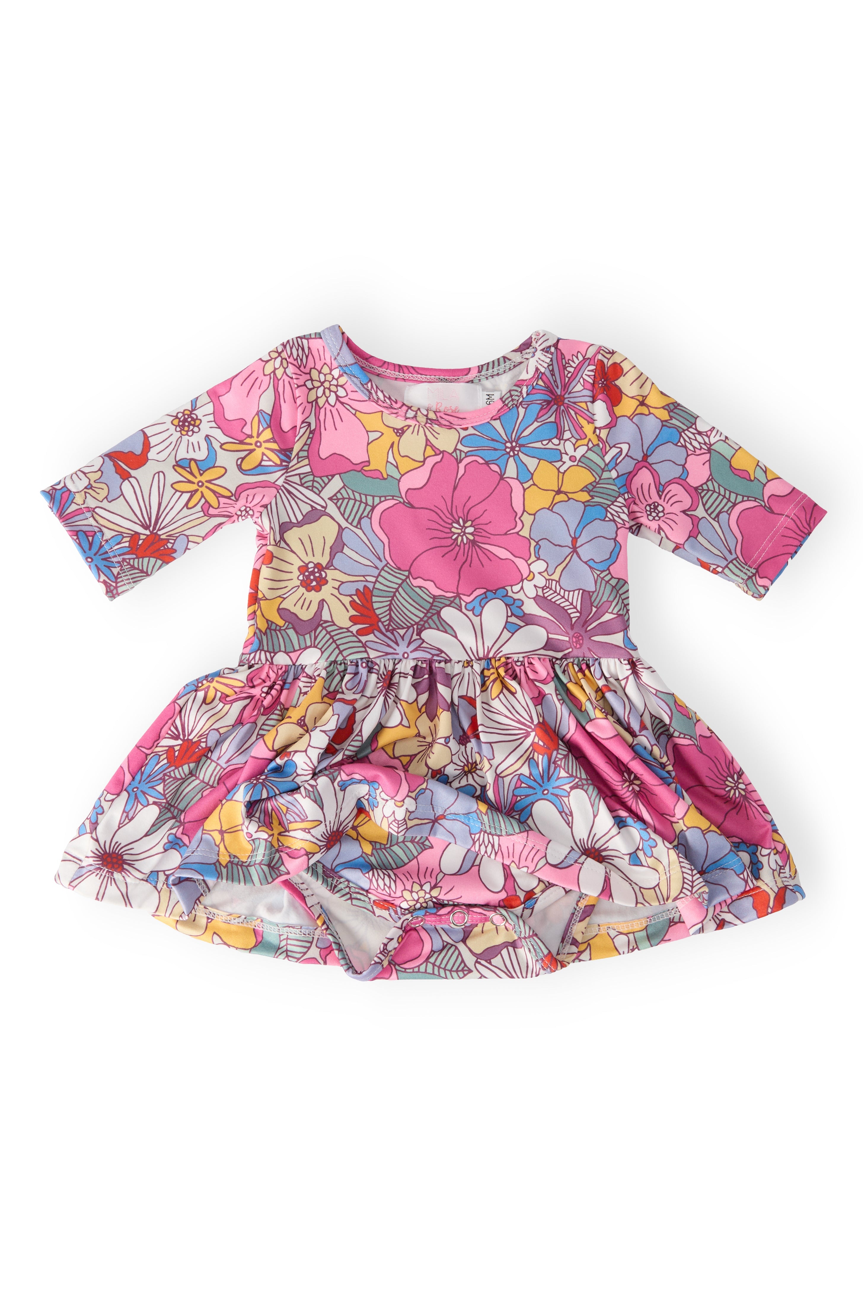 Mila & Rose ® Mauve What's Up Buttercup Twirl Bodysuit — lifestyle context